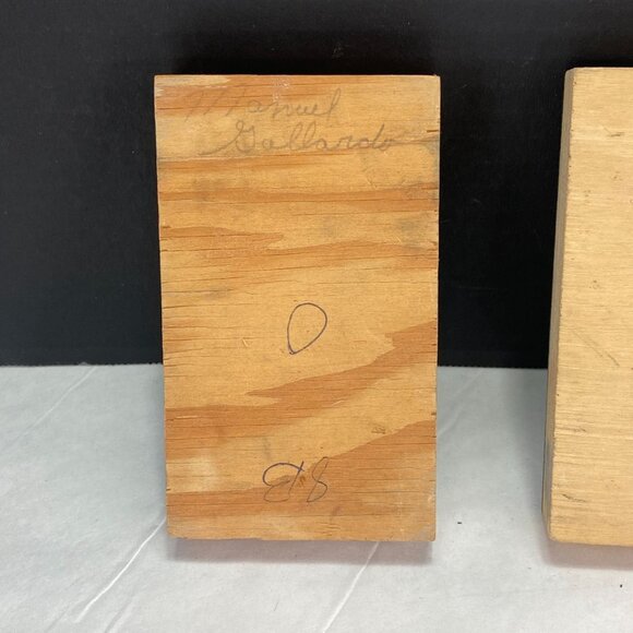 Linoleum Wood Block Print Stamps Lot of 3 American Crayon Company and Other - Picture 5 of 11